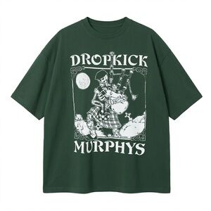 Dark Green Graphic Tee — Men's Band Shirt